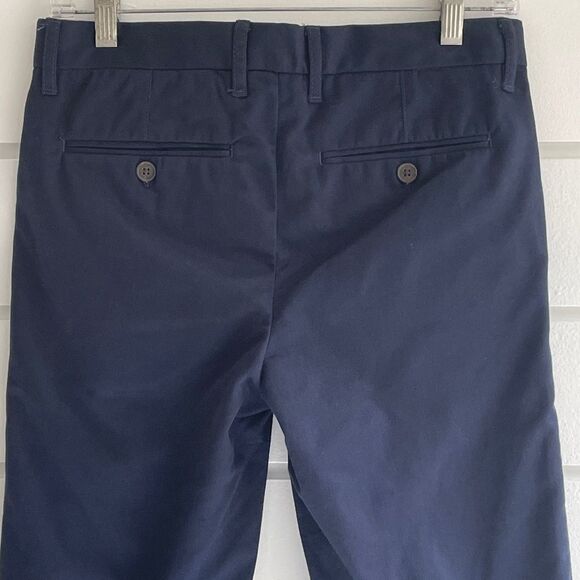 Gap Kids Dressy Uniform Navy Straight Khakis with Washwell Size 10H Husky - Picture 5 of 9